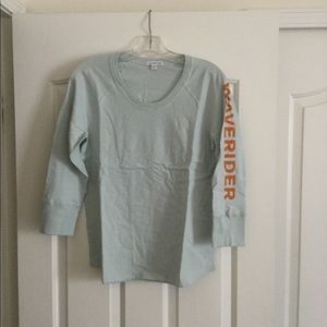 James Perse blue 3/4 sleeve tee